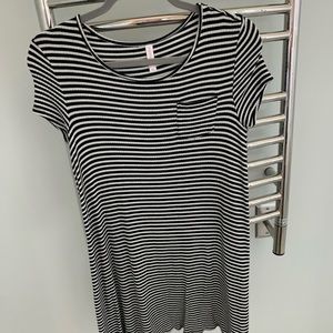 Xhilaration target dress black and white striped